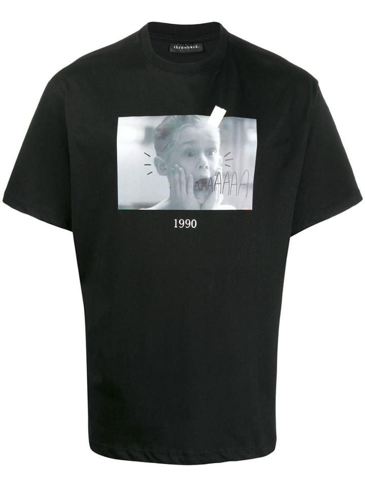 Throwback. Home Alone Print T-shirt - Black