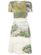 Stella Mccartney Landscape Print Dress - Green