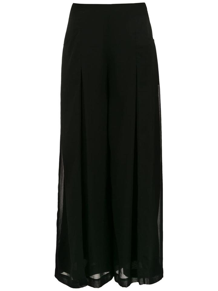 Mara Mac Pockets Palazzo Pants - Black