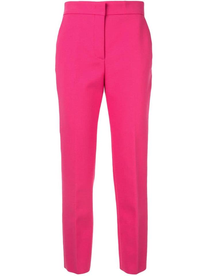 Msgm High-waisted Tailored Trousers - Pink