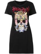 Philipp Plein Short Sleeved T-shirt Dress - Black