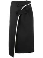 Ssheena Button Detail Skirt - Black
