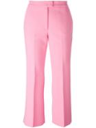 Msgm Cropped Trousers, Women's, Size: 44, Pink/purple, Polyester/spandex/elastane/viscose