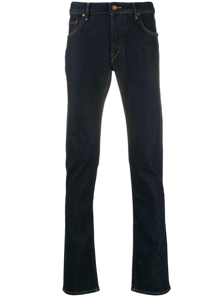 Hand Picked Orvieto Mid-rise Straight-leg Jeans - Blue