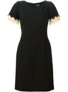 Lanvin Fringed Trim Dress, Women's, Size: 38, Black, Cotton/viscose/spandex/elastane