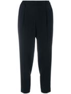 Knott Cropped Trousers - Blue