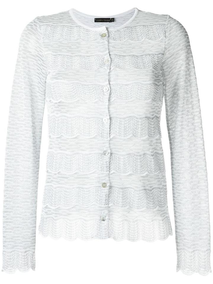 Cecilia Prado Knit Cardigan, Women's, Size: Medium, Blue, Viscose/acrylic/metallic Fibre