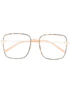 Gucci Eyewear Square Frame Glasses - Pink