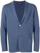 Drumohr Knitted Blazer Jacket - Blue