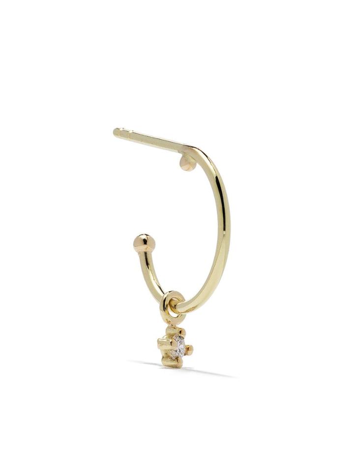 Wouters & Hendrix Gold 18kt Diamond Hoop Earring - Yellow Gold