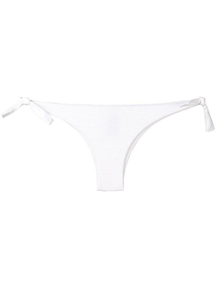 Fisico Side Ties Bikini Bottoms - White