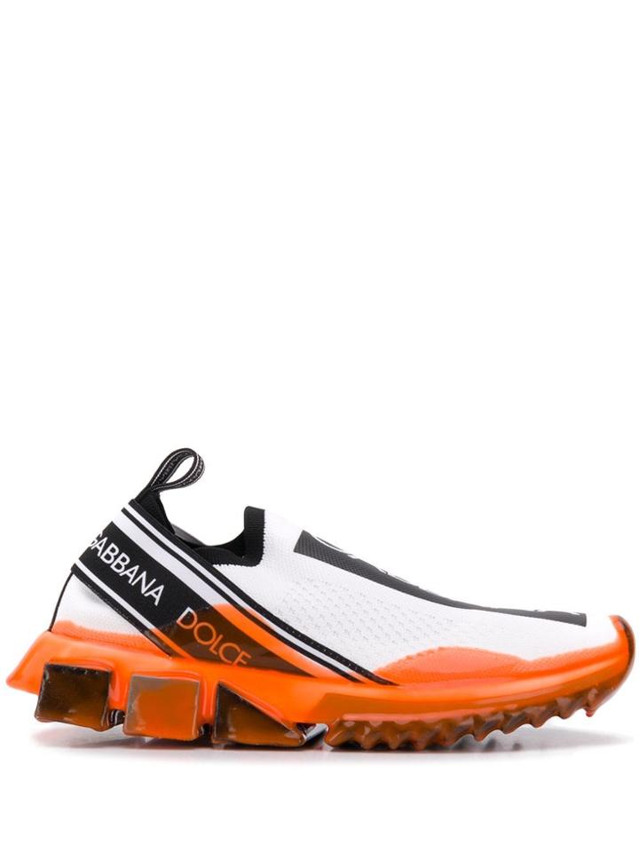 Dolce & Gabbana Jersey Slip-on Trainers - White