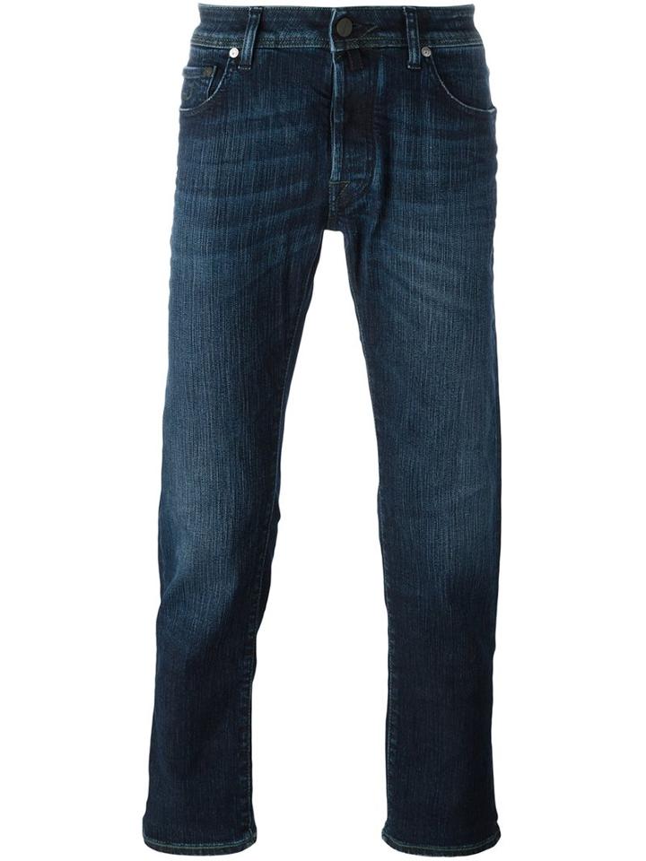 Jacob Cohen 'comfort' Straight Leg Jeans, Men's, Size: 31, Blue, Cotton/spandex/elastane