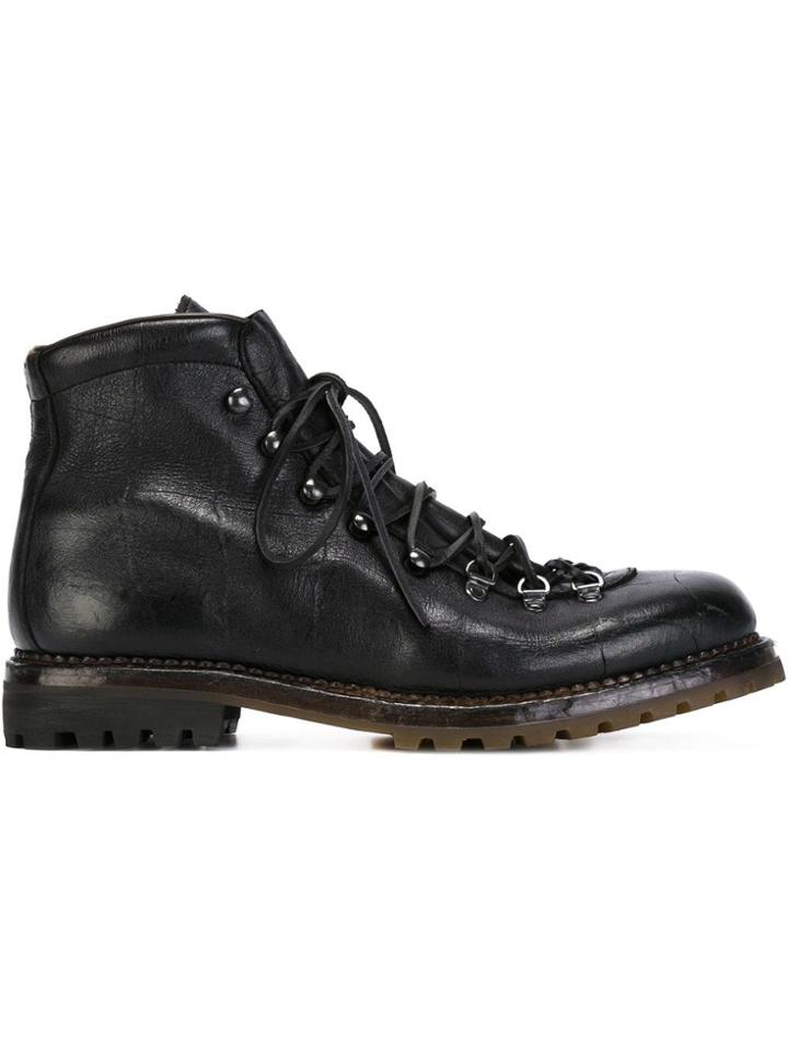 Premiata Lace Up Boots - Black
