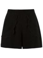 Andrea Bogosian Scalloped Shorts, Women's, Size: Medium, Chamois Leather