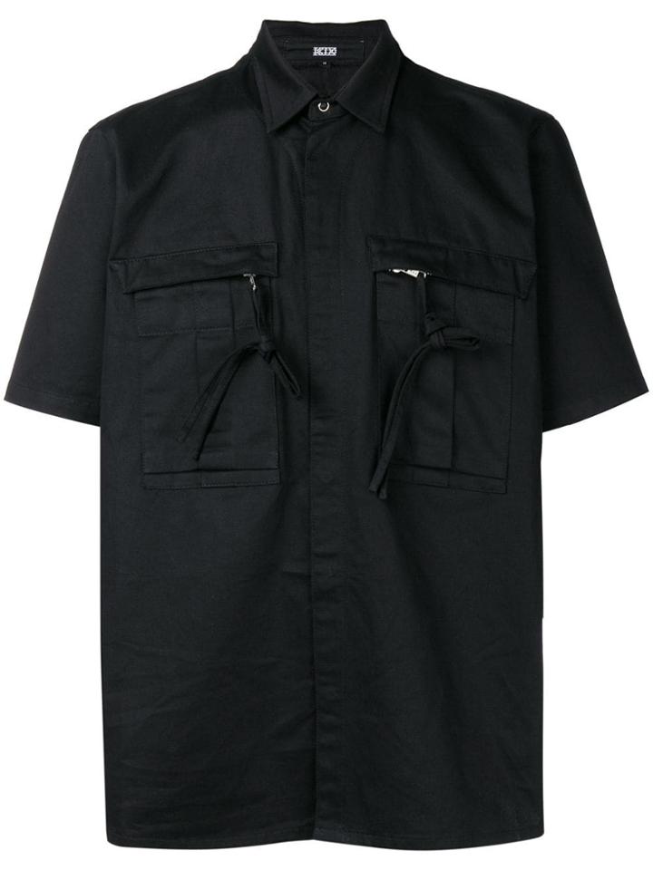 Ktz Front-zip Shirt - Black