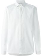 Neil Barrett Scissor Print Shirt, Men's, Size: 42, White, Cotton