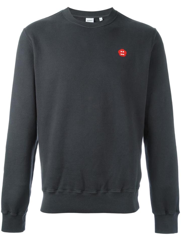 Aspesi Print Detail Sweatshirt - Grey