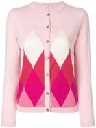 Ballantyne Argyle-knit Cardigan - Pink