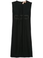 No21 Embellished Shift Dress - Black