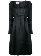 Oscar De La Renta Vintage 1963 Scalloped Detailing Dress - Black