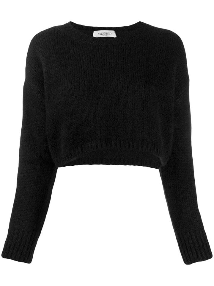 Valentino Your Wings Intarsia Jumper - Black