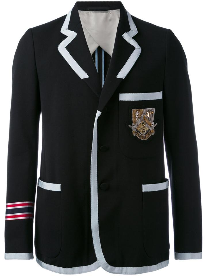 Gucci - Marine Striped Blazer - Men - Cotton/cupro/wool - 52, Blue, Cotton/cupro/wool