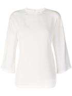 Dolce & Gabbana Scalloped Trim Top - Nude & Neutrals