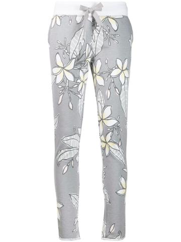 Juvia Floral Sweatpants - Grey