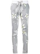 Juvia Floral Sweatpants - Grey