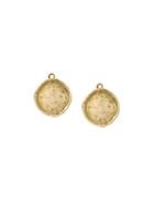 Liska Gold Textured Earrings