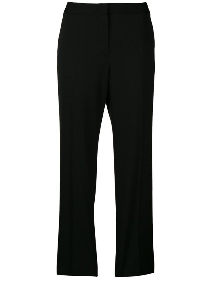 Mantu Cropped Straight Leg Trousers - Black