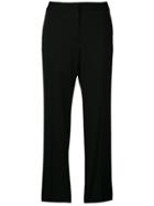 Mantu Cropped Straight Leg Trousers - Black
