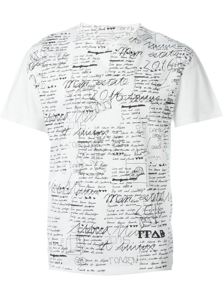 Golden Goose Deluxe Brand Handwriting Print T-shirt
