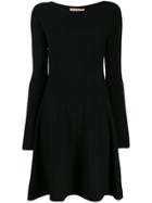 Twin-set Flared Short Dress - Black