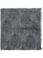 Faliero Sarti Plaid Print Scarf - Black