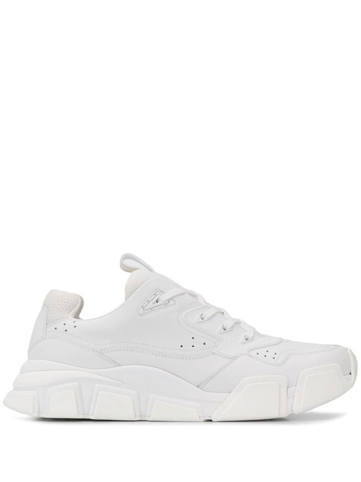 Salvatore Ferragamo Chunky Sole Sneakers - White