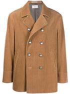 Brunello Cucinelli Corduroy Peacoat - Neutrals