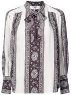Christian Dada Ribbed Knit Exchange Shirt - Nude & Neutrals