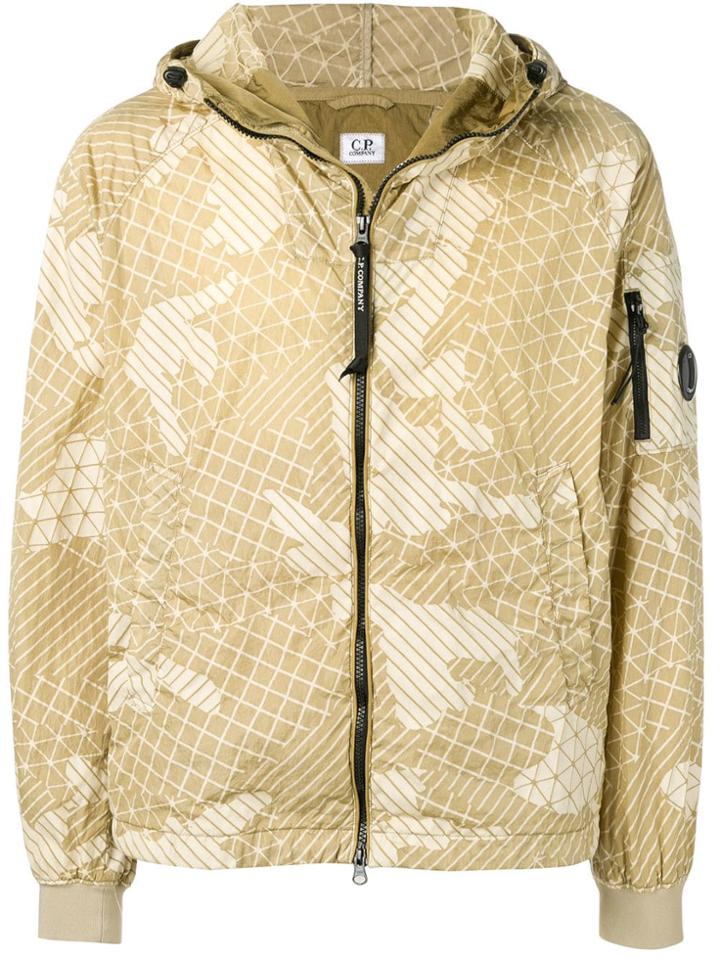 Cp Company Printed Windbreaker Jacket - Neutrals