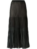 Egrey Knitted Midi Skirt, Women's, Size: Pp, Black, Viscose