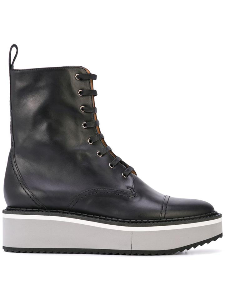 Clergerie British Platform-sole Boots - Black