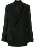 Undercover Oversized Frayed Jacket - Black