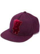 Emporio Armani Velour Patch Baseball Cap - Purple