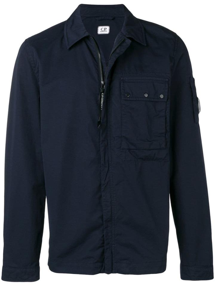 Cp Company Lens Chest Pocket Jacket - Blue