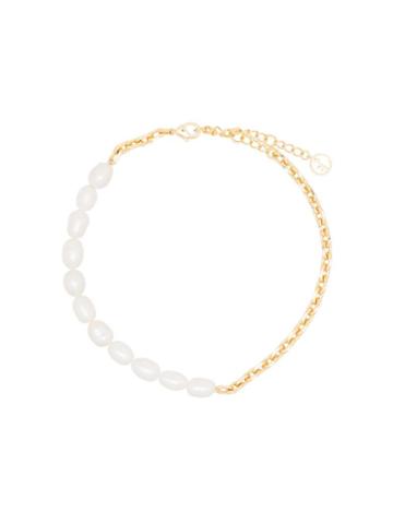 Anissa Kermiche Pearl Chain Anklet - Gold