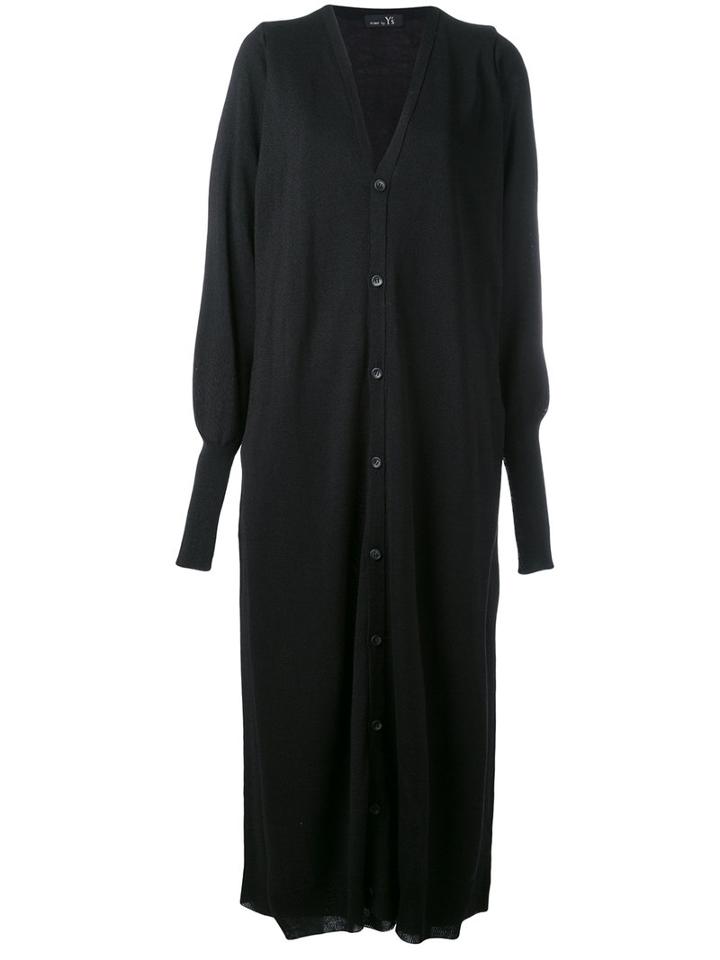 Y's Long Cardigan, Women's, Size: 2, Black, Linen/flax/acrylic/rayon