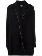 N.peal - Cashmere Bead-embellished Shawl Collar Cardigan - Women - Cashmere - M, Black, Cashmere