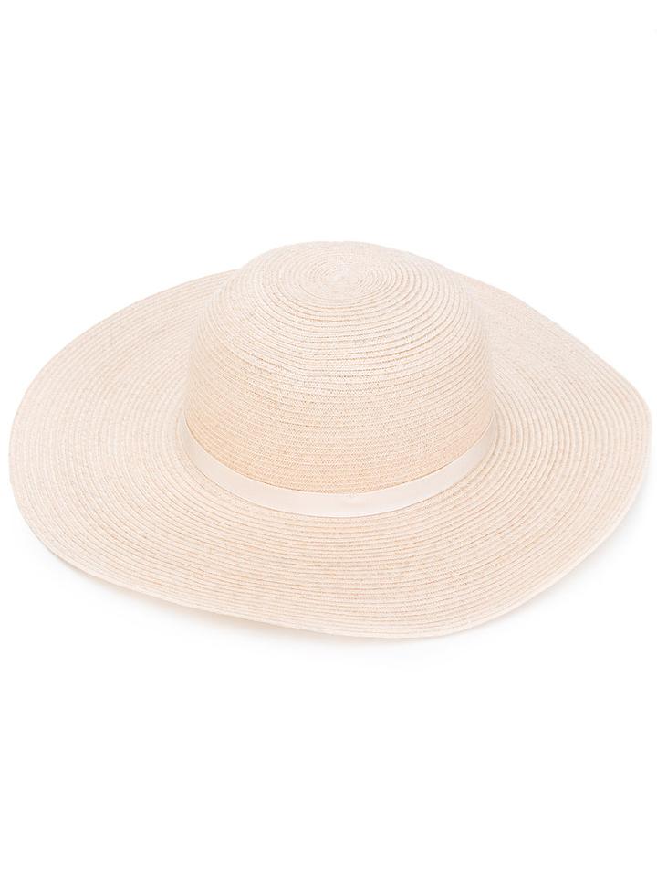 Borsalino - Pamela Hat - Women - Hemp - M, Nude/neutrals, Hemp