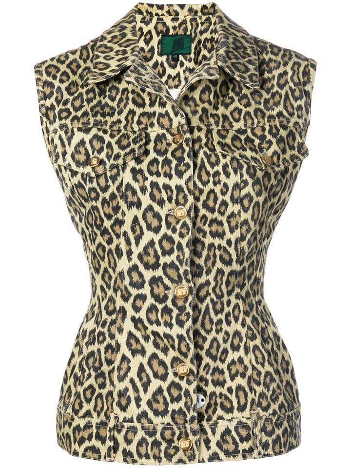 Jean Paul Gaultier Pre-owned 1990's Leopard Printed Vest - Yellow